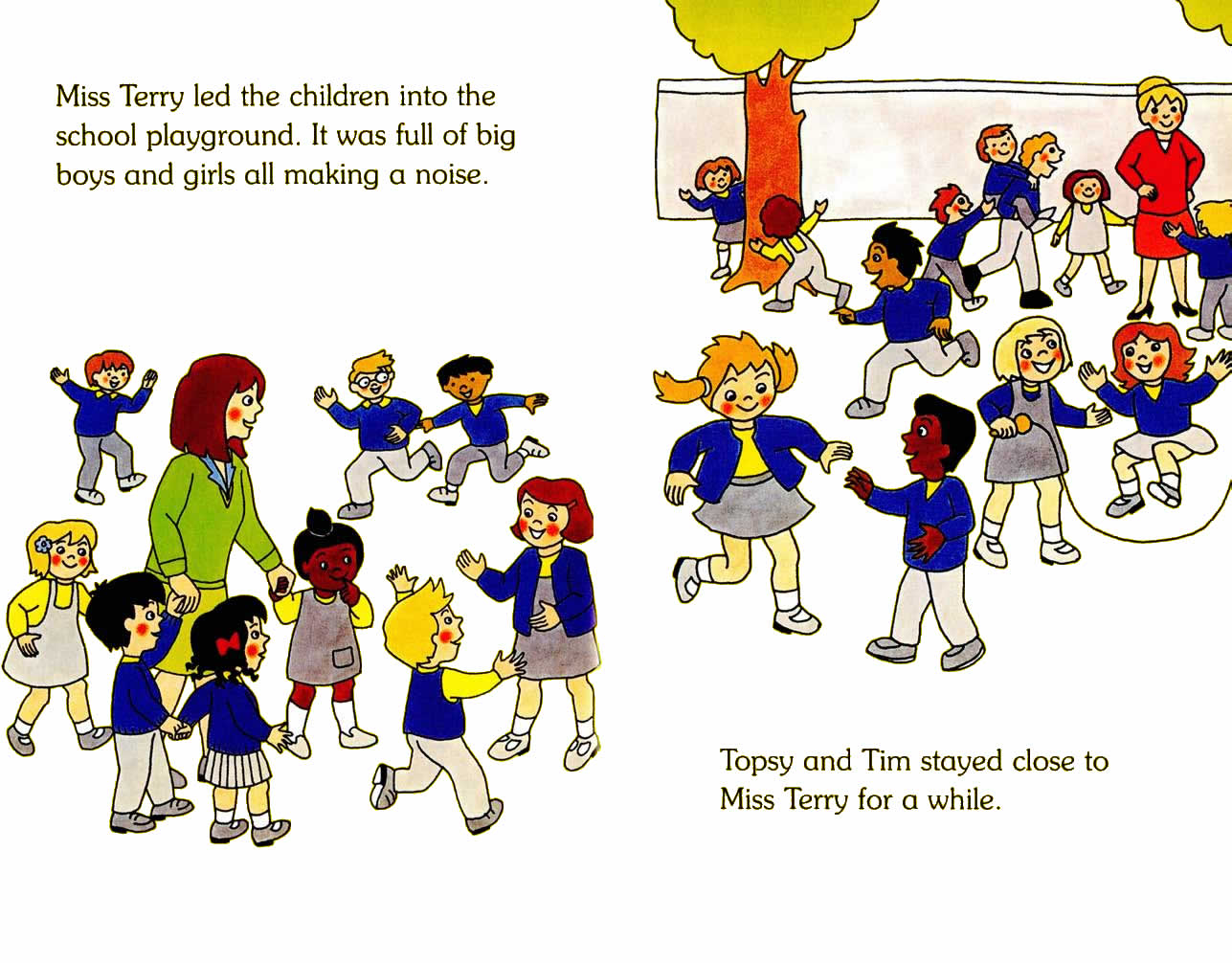 Ladybird - Topsy Tim Books - Start School (09),绘本,绘本故事,绘本阅读,故事书,童书,图画书,课外阅读